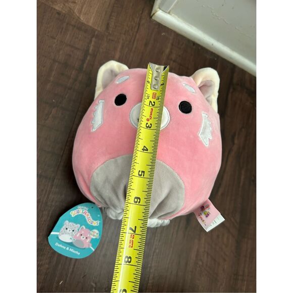 Squishmallows Kellytoy NWT Flip-a-Mallows Dohna Snow Leopard/ Mischa Red Panda - Picture 2 of 8